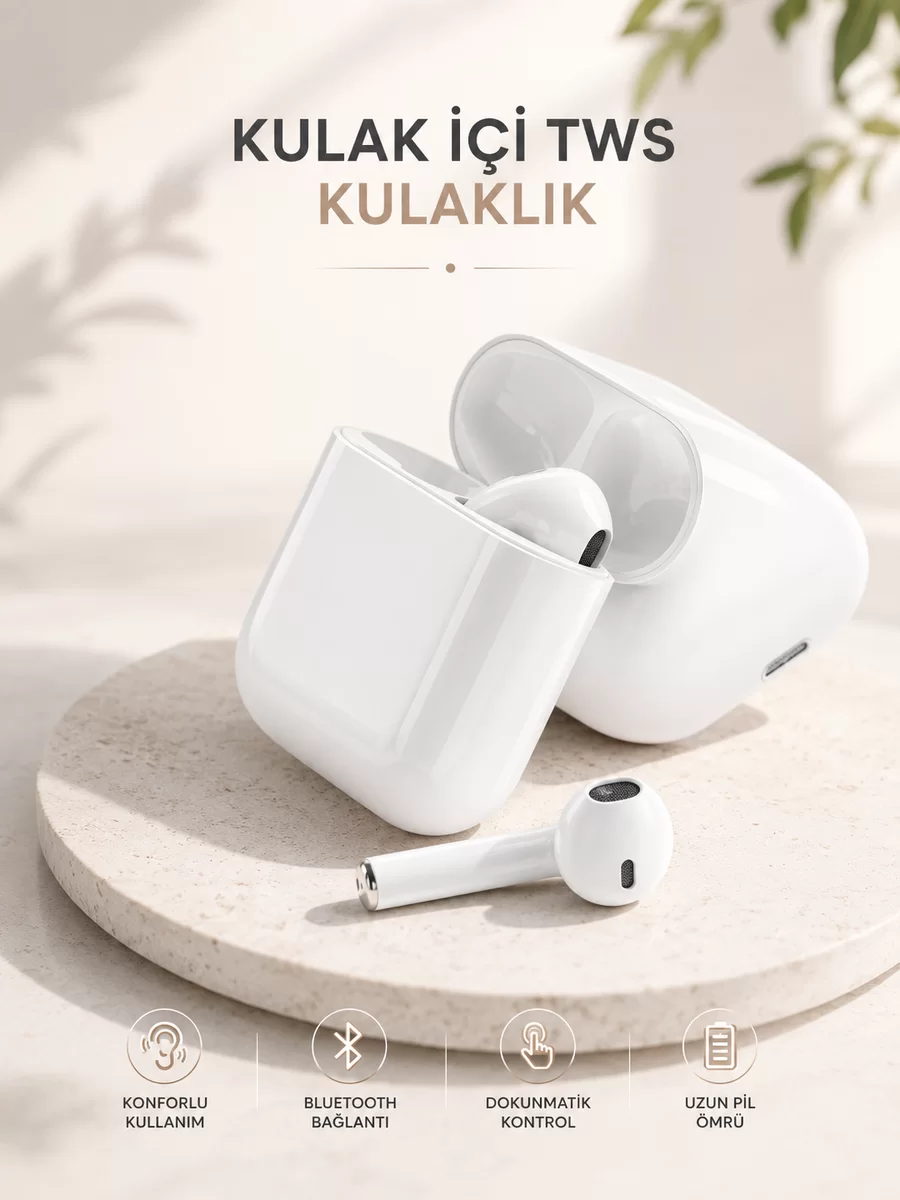Yeni Nesil HD Ses ve Dokunmatik Kontrol Akıllı ve Şık Bluetooth Kulaklık