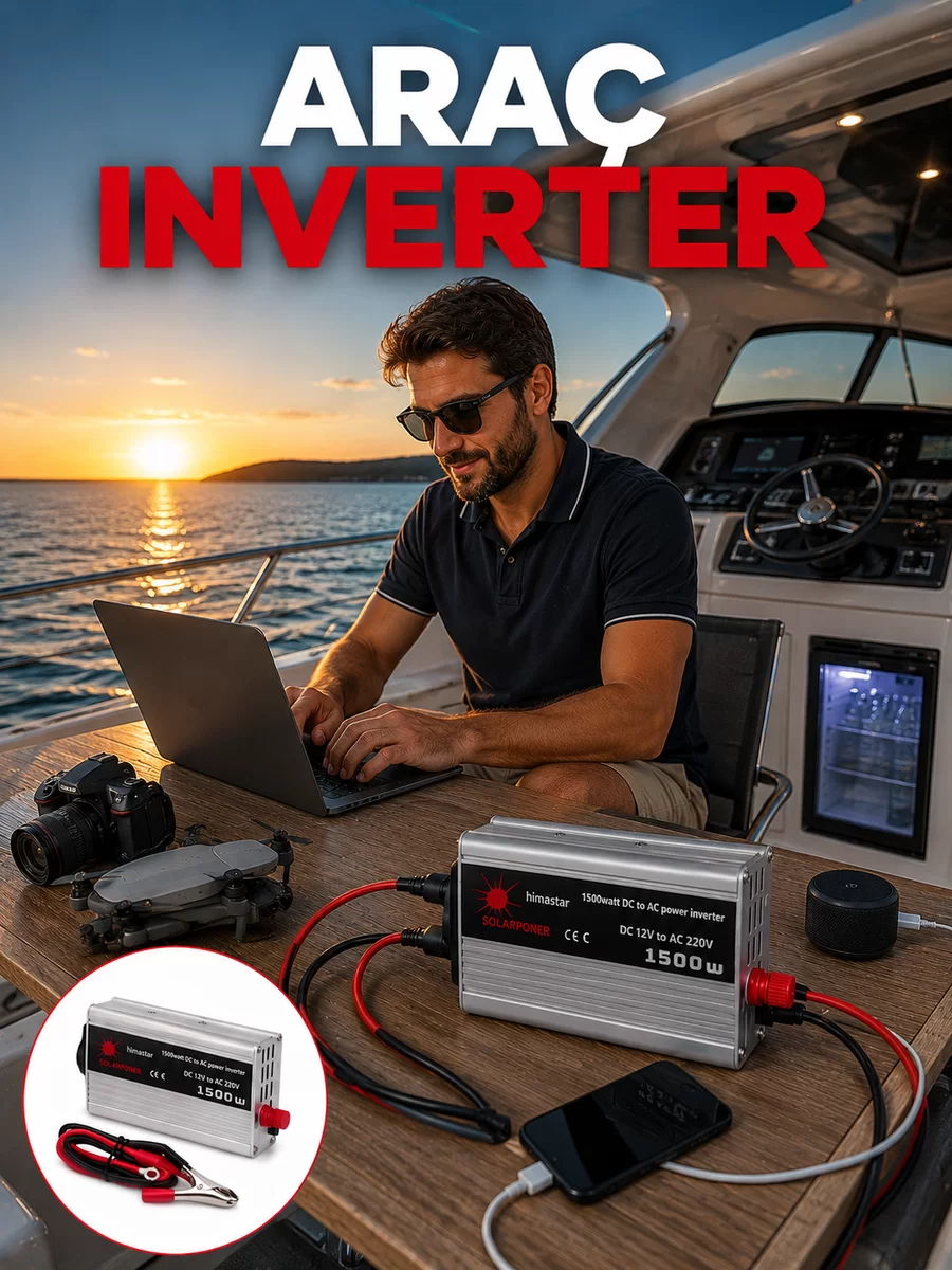 1500W Yüksek Güç Çıkışlı Araç Inverter