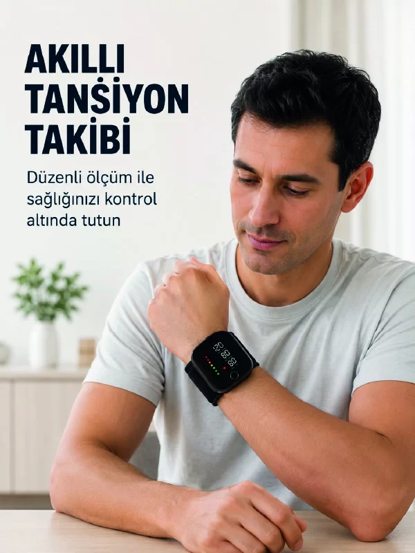 Dijital Bilek Tipi Tansiyon Ölçüm Cihazı Hafızalı Tasarım
