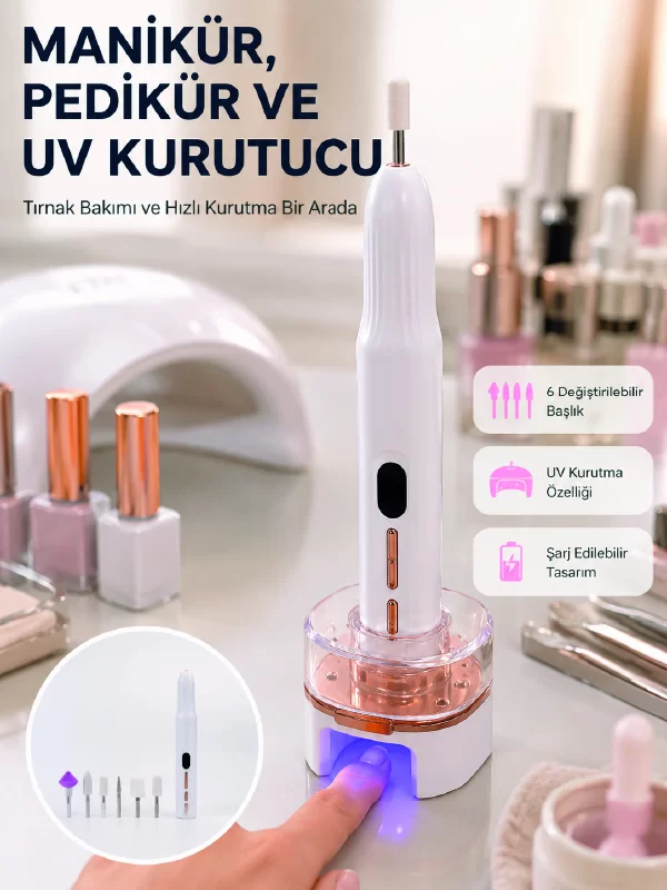 Jel Oje Kurutma ve Tırnak Bakımı Cihazı