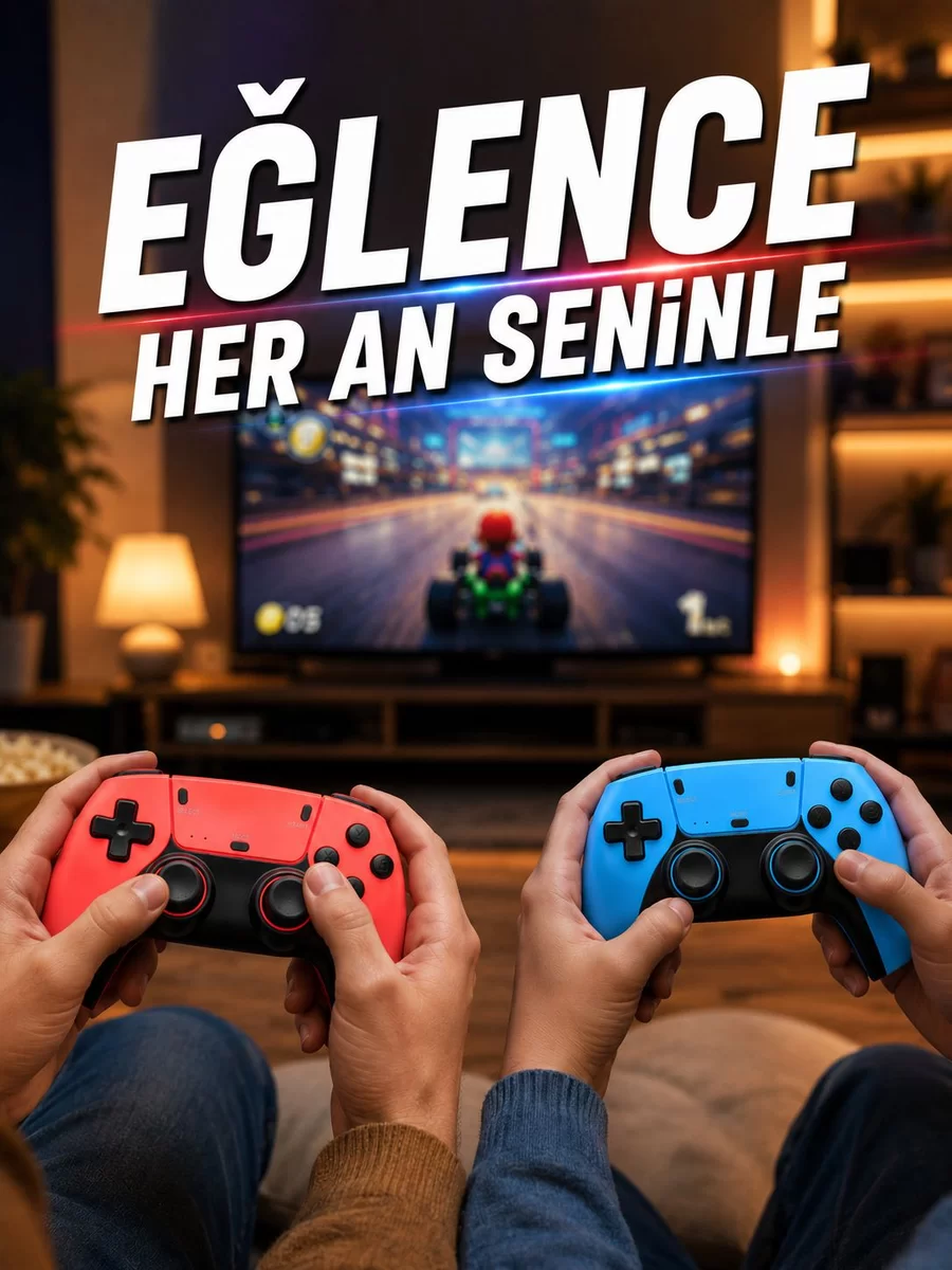 Retro Oyun Konsolu HDMI Destekli Kablosuz Oyun Kolu ile Oyun Keyfi