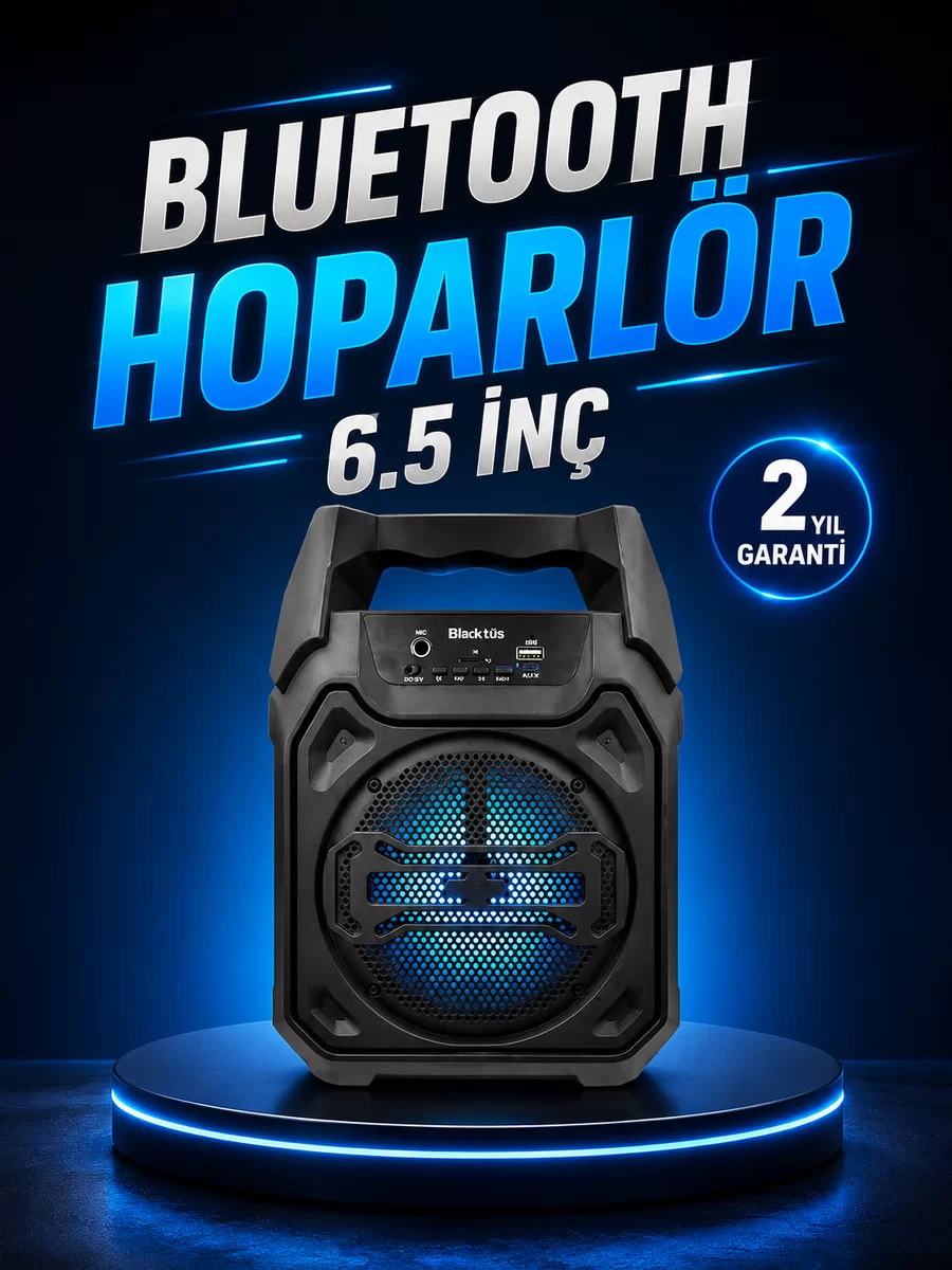 Taşınabilir Şarjlı Hoparlör – Bluetooth TWS ve Uzun Pil Ömrü