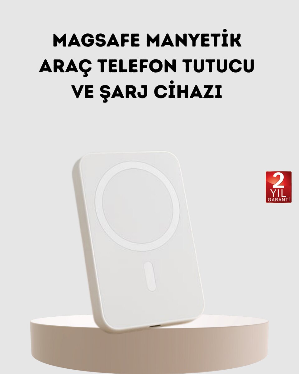 5000mAh Manyetik Powerbank – iPhone Serisi İçin Taşınabilir Kablosuz Şarj Cihazı