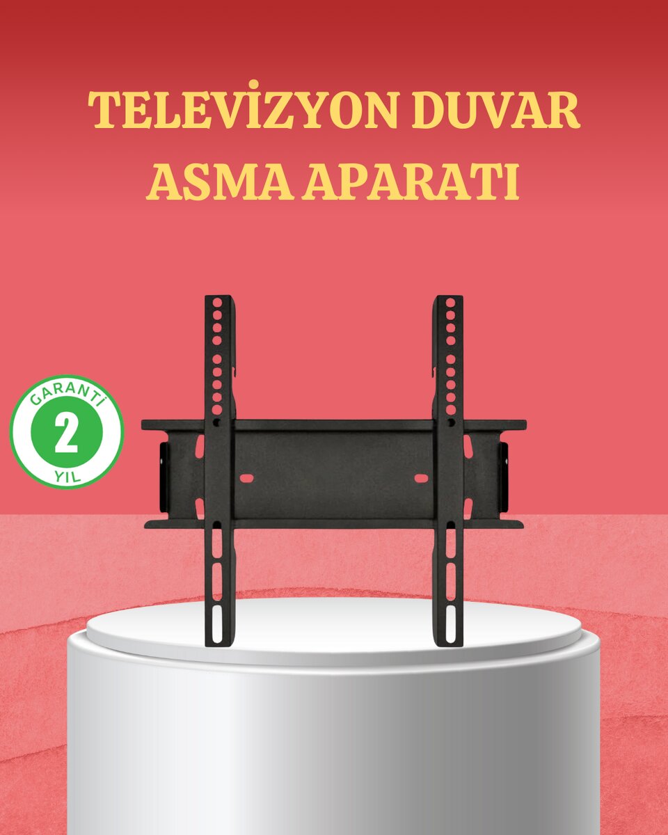 32-42 İnç TV Askı Aparatı Kolay Kurulum Düz ve Kompakt Tasarım