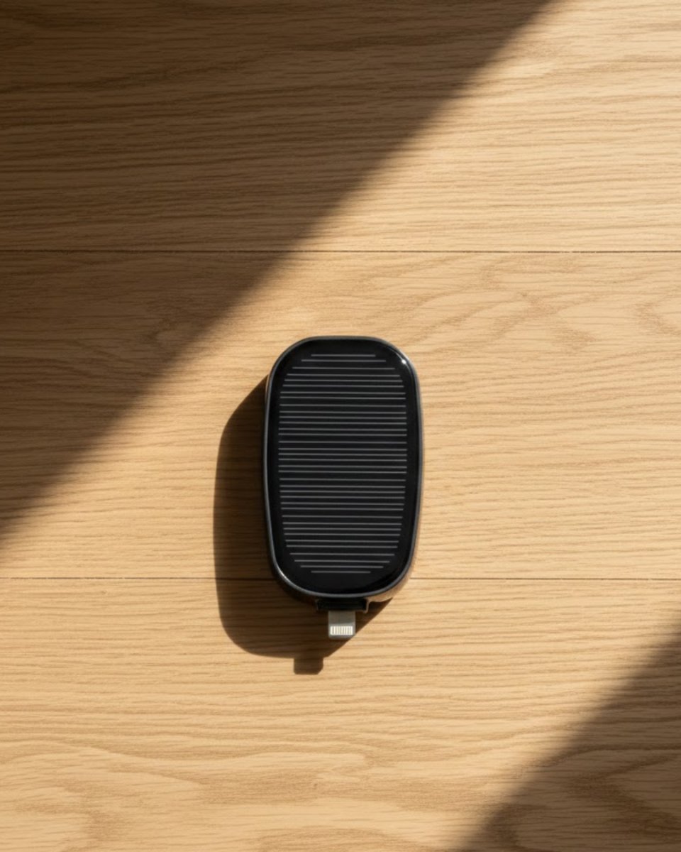 Güneş Enerjili Mini Powerbank 1200mAh Ultra İnce Taşınabilir