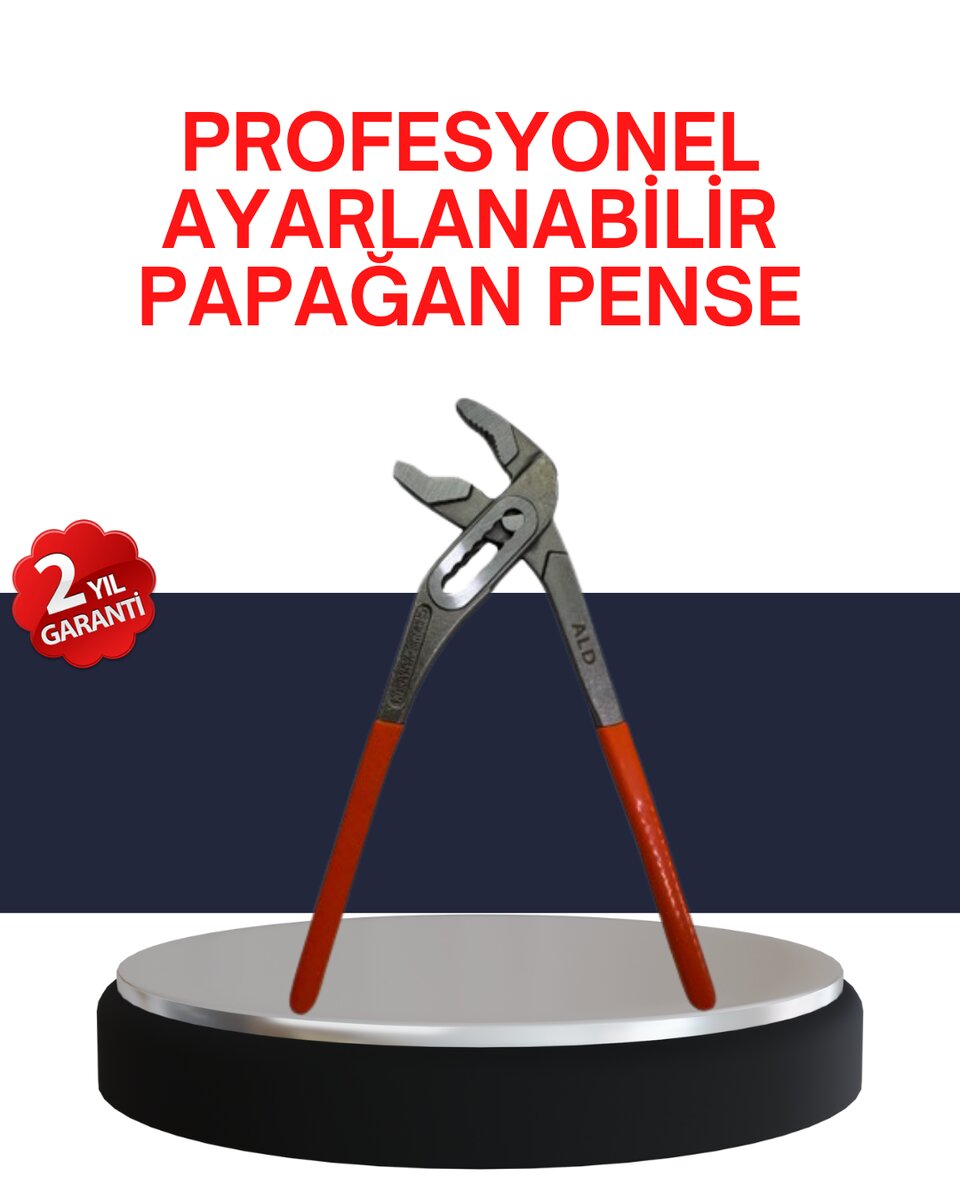 Dayanıklı Çelik Papağan Pense Ergonomik Yalıtımlı Sap