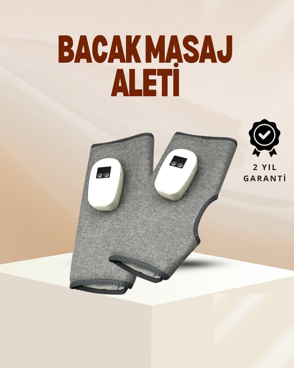 Kablosuz Isıtmalı Baldır Masaj Aleti – 3 Hava Basınçlı Titreşimli ve Sıcak Kompres Fonksiyonlu