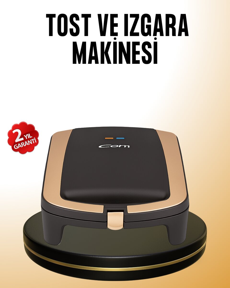 Tost Makinesi Hızlı Pişirme Teknolojisi 1500 Watt