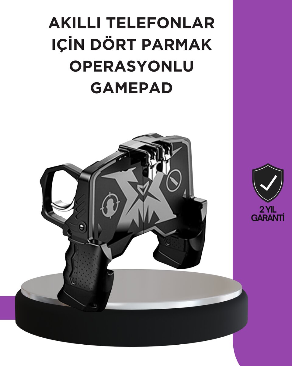 Tetikli Mobil Gamepad Ergonomik Kavramalı Oyun Aparatı