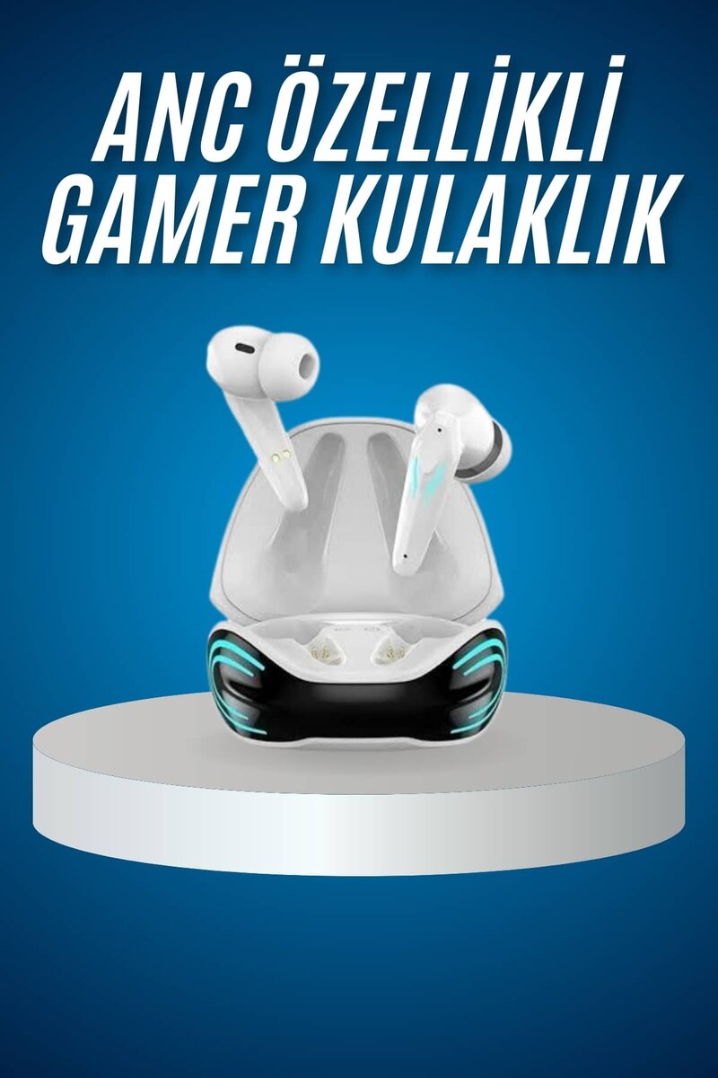 Oyuncu Kulaklığı Mikrofonlu Gürültü Engelleme Gecikme Önleyici Bluetooth Kulaklık