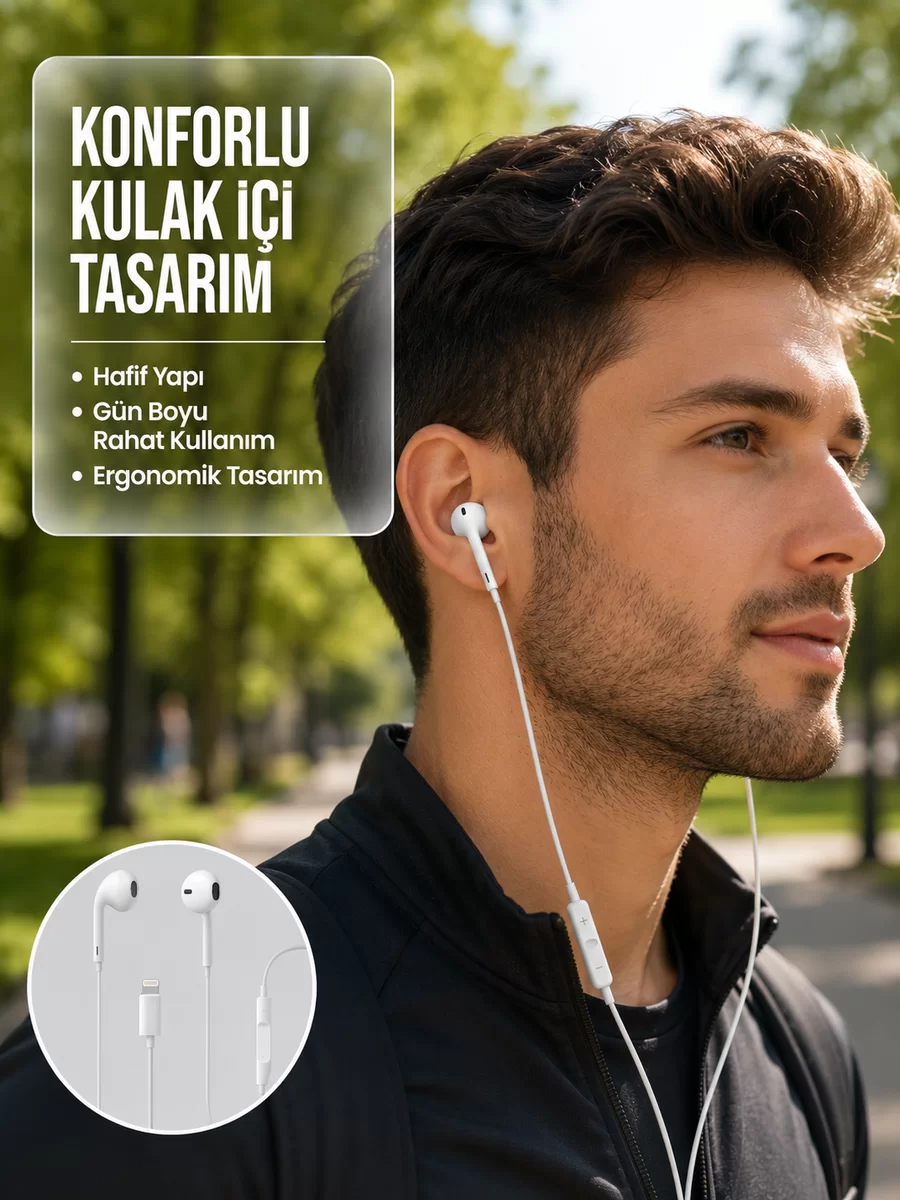 Uzaktan Kumandalı Mikrofonlu Mükemmel Ses Deneyimi Kulaklık Yeni Nesil