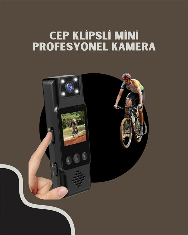 WiFi Özellikli Taşınabilir Kamera – 1.3” TFT Ekran 3MP Fotoğraf 128GB Kart Desteği