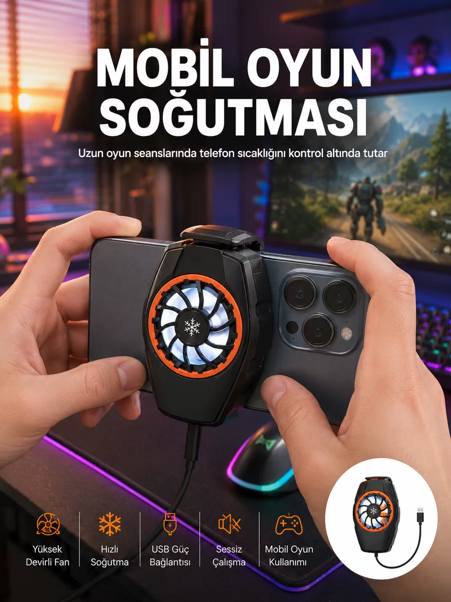 Telefon Soğutucu Cep Telefon Soğutma Fanı Radyatör