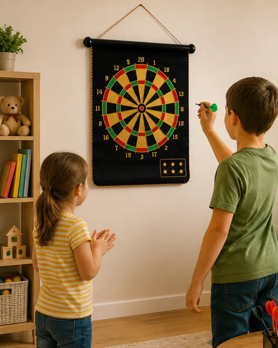 Güvenli Manyetik Dart Seti 6 Dart Oklu Eğlenceli Hedef Oyunu