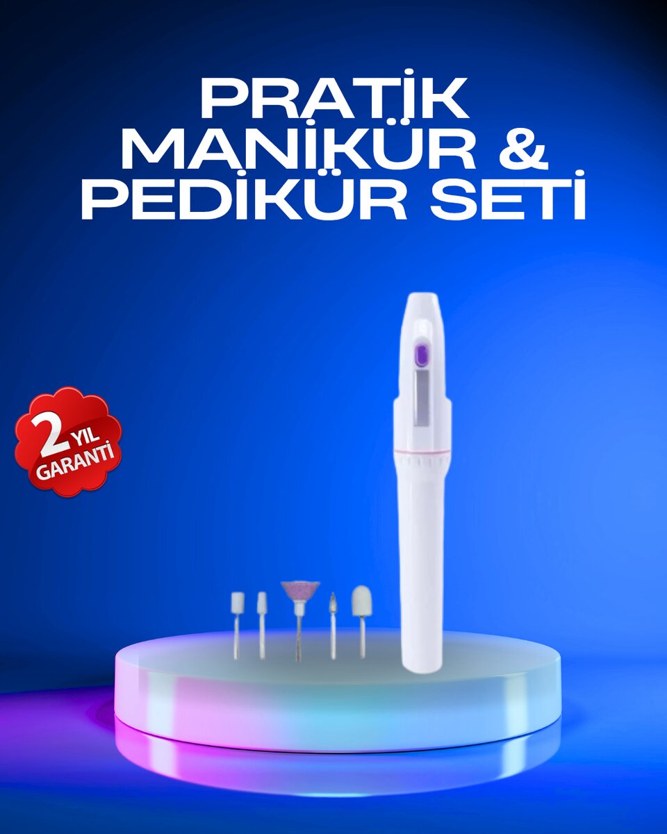 Taşınabilir Profesyonel Elektrikli Tırnak Matkap Seti – Sessiz Güçlü ve Dayanıklı