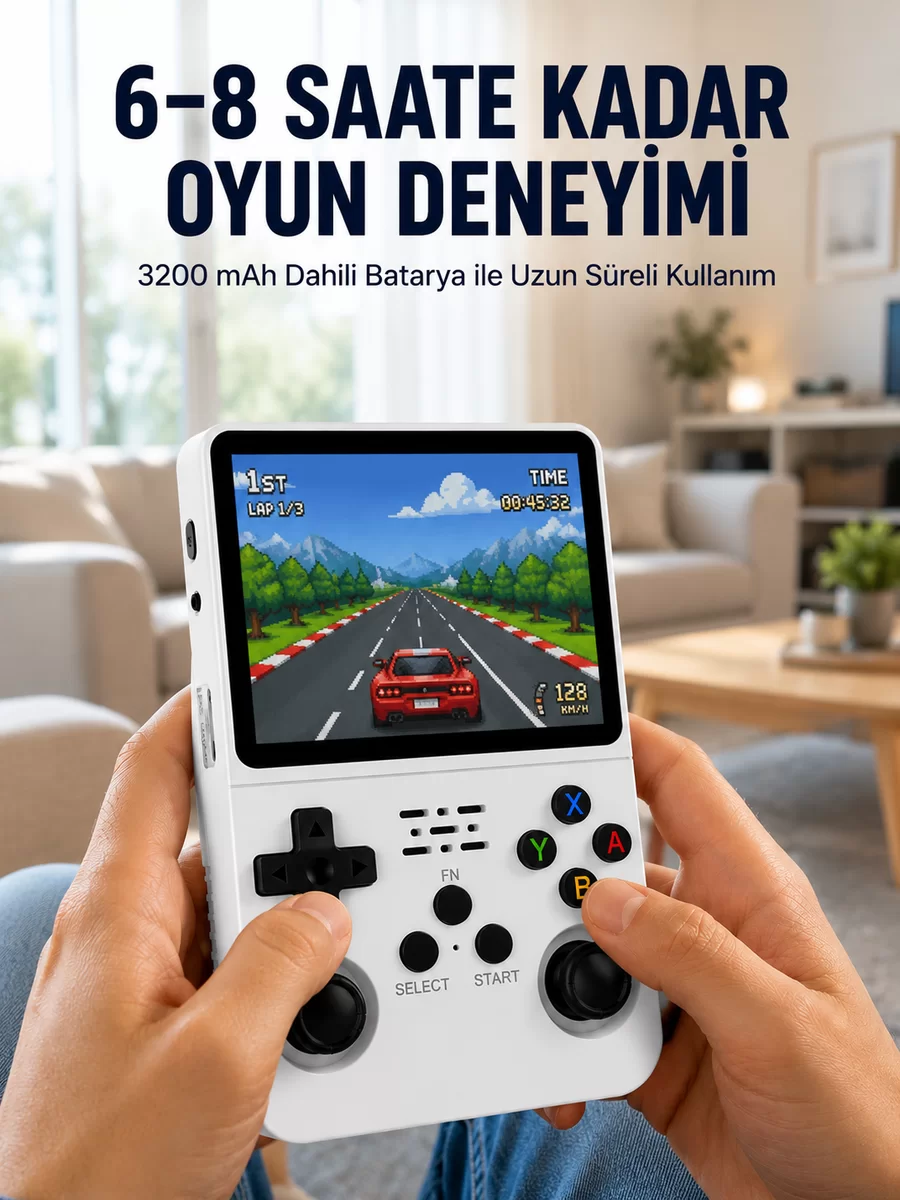 64 GB Retro Oyun Konsolu – Çoklu Emülatör Desteği Linux Tabanlı Açık Sistem Yeni Nesil