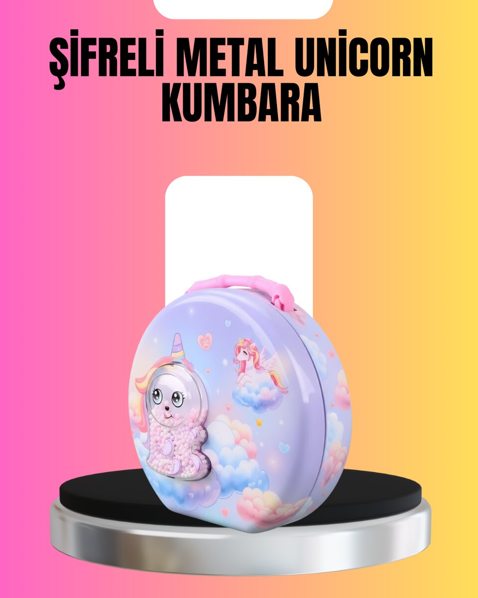 Şifreli Mini Çocuk Kasası Metal Gövde Güvenli Saklama