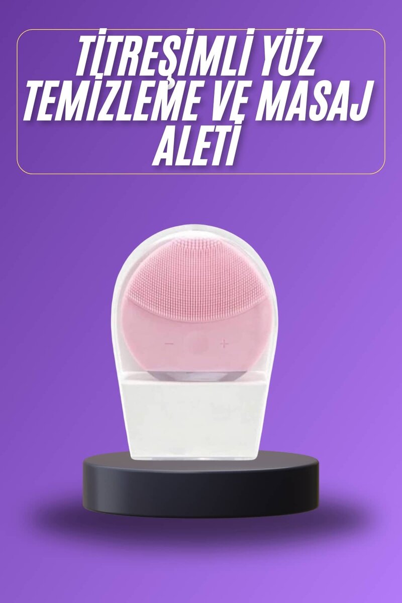 Titreşimli Yüz Masaj Aleti Titreşimli Makyaj Temizleme Cihazı