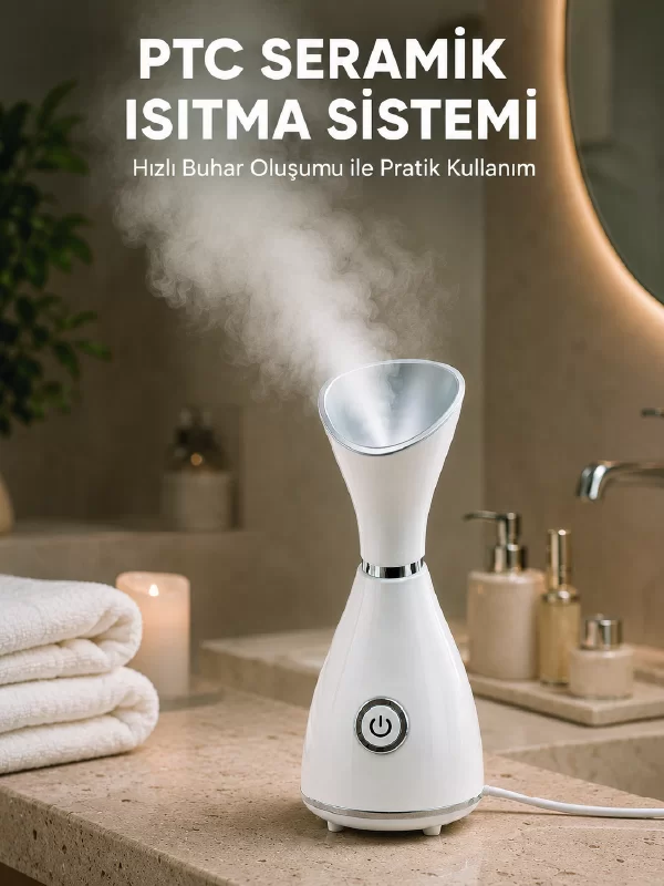 Nano İyonik Cilt Bakım Buhar Makinesi PTC Isıtma Sistemli