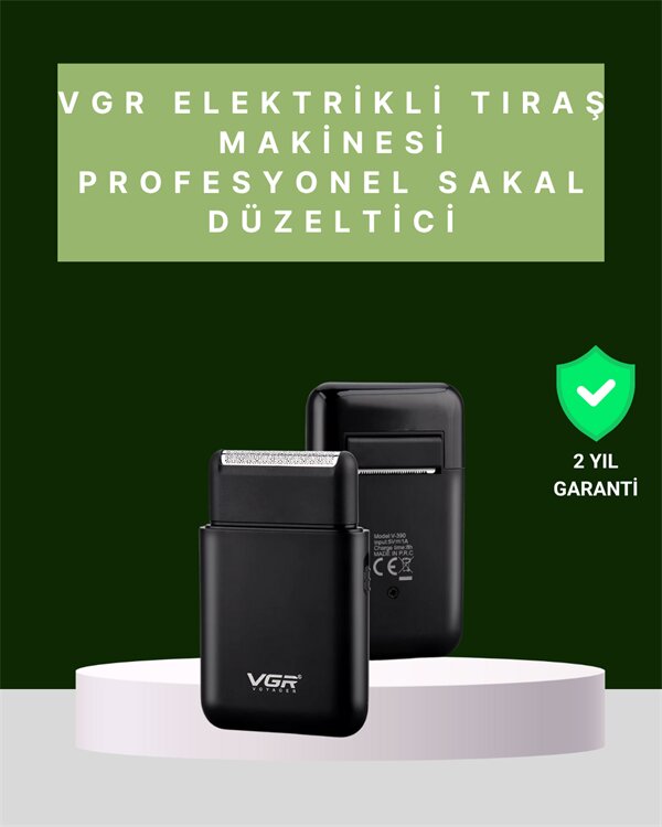USB Şarjlı Traş Makinesi – Piston + Ağ Başlık 600 mAh Batarya