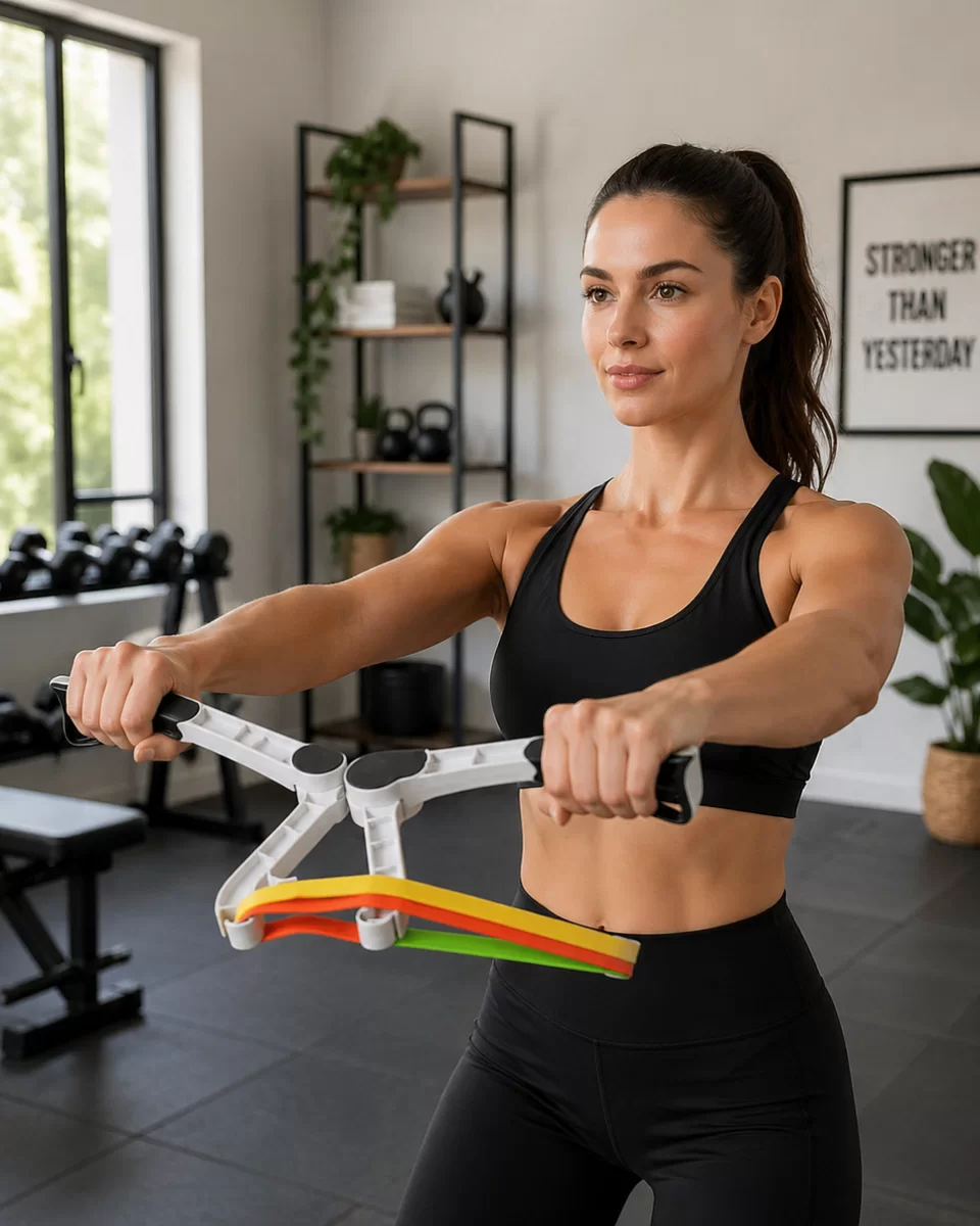 Direnç Bantlı Kol Göğüs Omuz Egzersiz Aleti Evde Fitness Seti