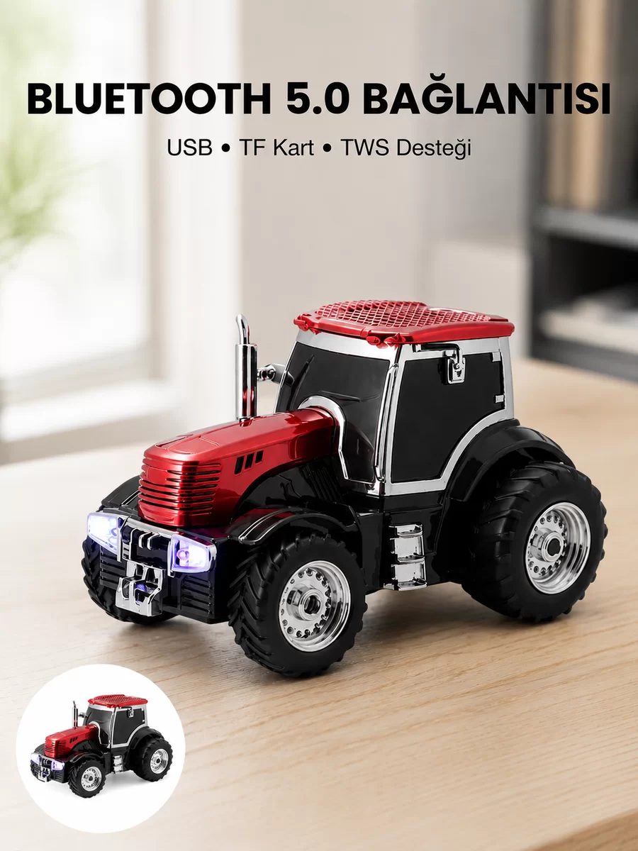 LED Işıklı Kablosuz Bluetooth Hoparlör Güçlü Ses Çıkışı