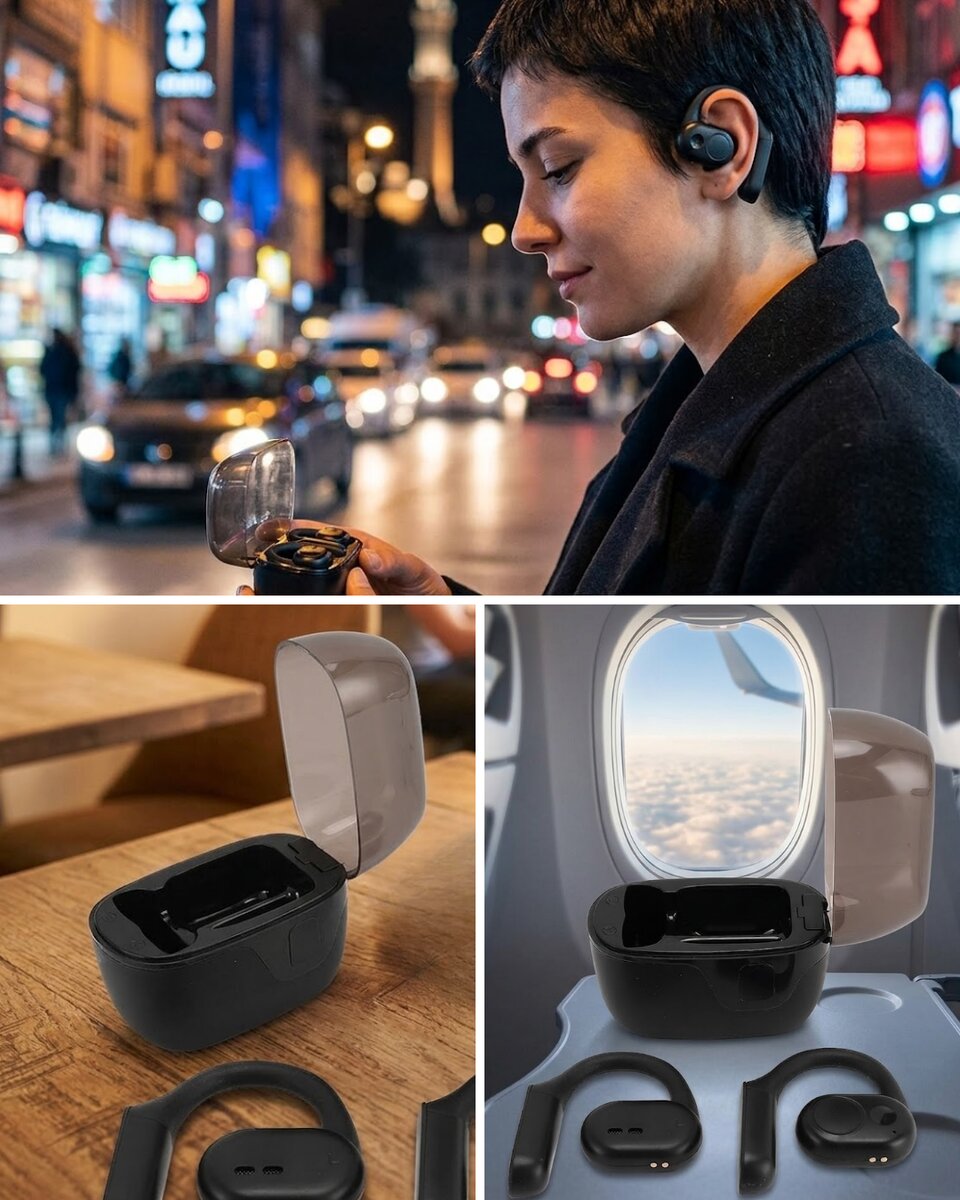 Şarj Kutulu Kablosuz Kulaklık Dokunmatik Kontrol Stereo Ses Deneyimi