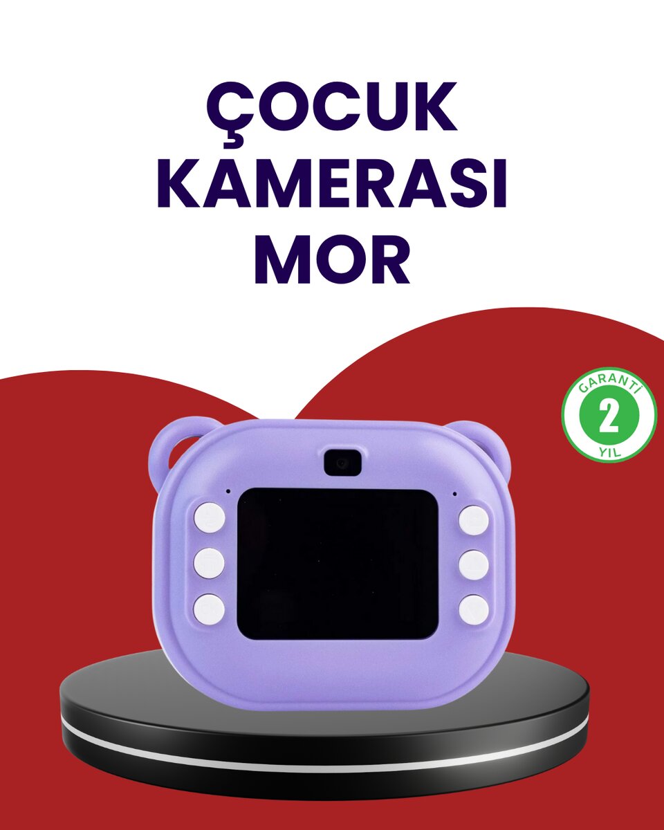 Eğlenceli Şipşak Çocuk Kamerası – Oyun Müzik ve 18 Efektli Anında Baskı