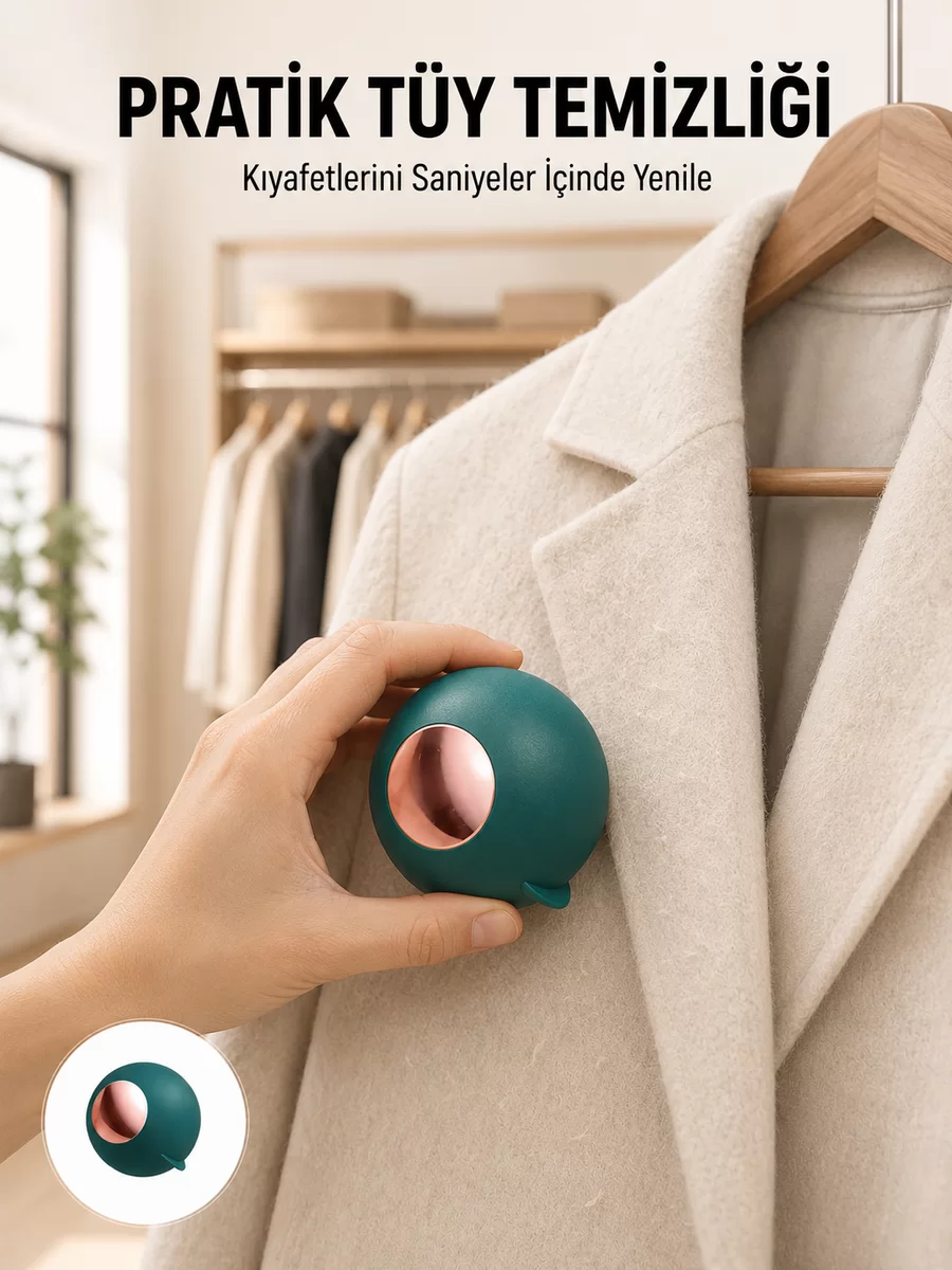 Elbise Tiftik Çıkarıcı Top – Yeniden Kullanılabilir ve Yıkanabilir
