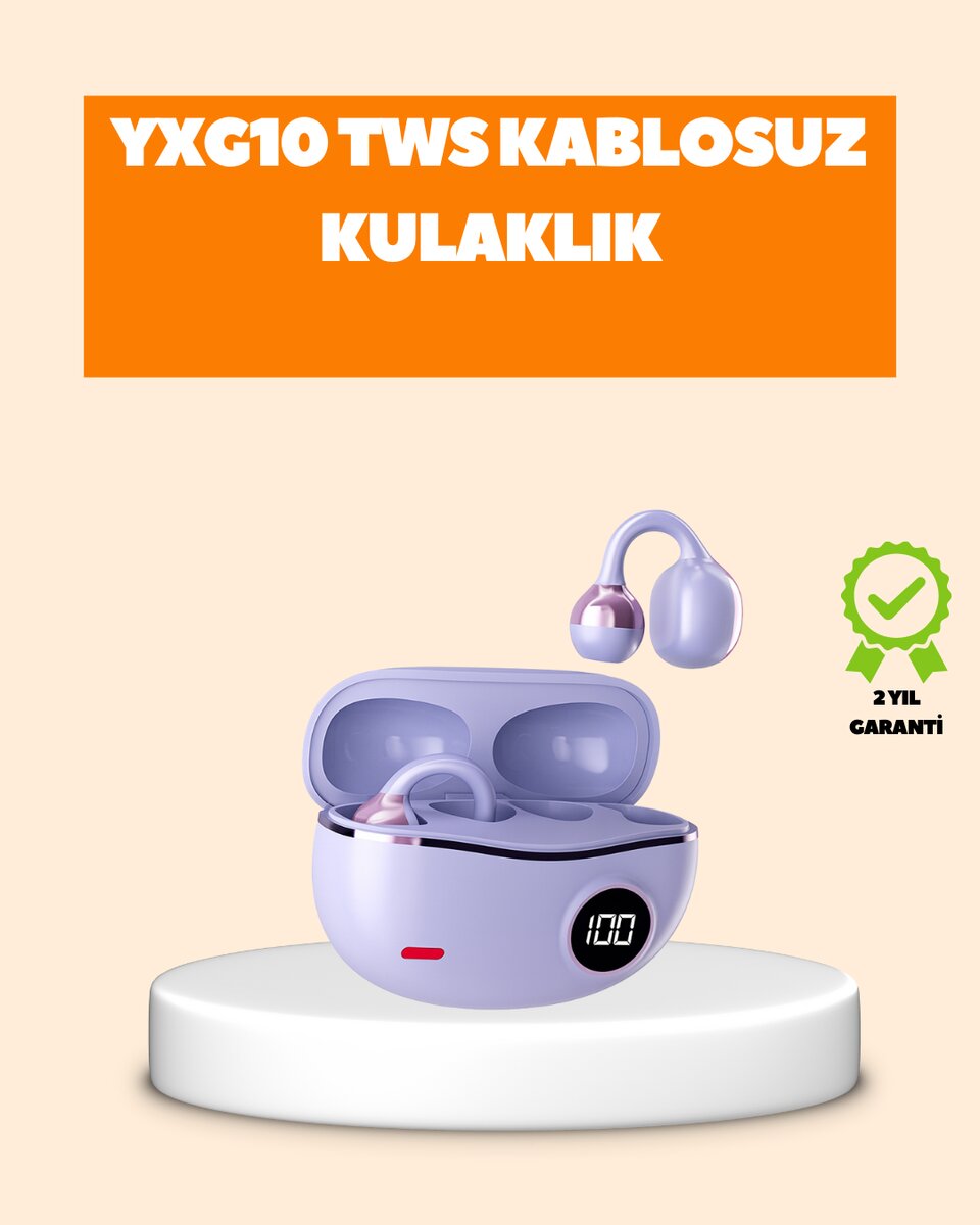 YXG10 Klipsli Açık Kulaklık – Spor İçin Uygun APTX Ses Ergonomik Yapı