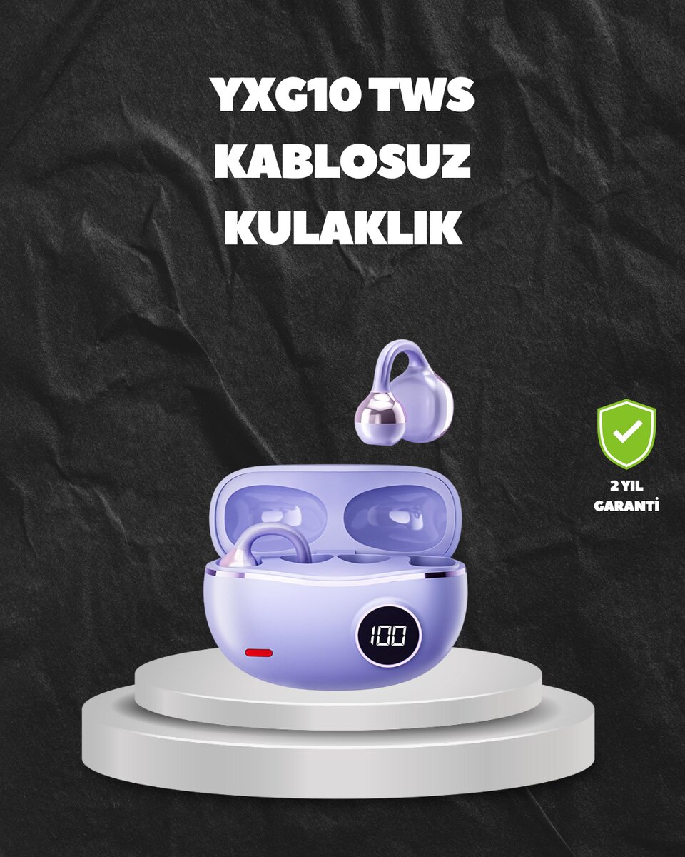YXG10 TWS Kablosuz Kulak İçi – Elmacık Kemiği İletimli Şık ve Hafif