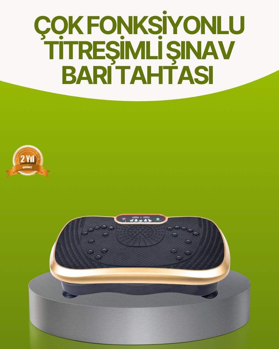 Titreşimli Egzersiz Platformu Evde Fitness ve Kas Güçlendirme