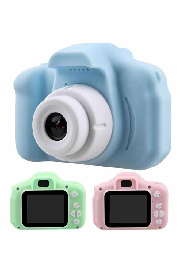 Çocuklara Özel Fotoğraf Ve Video Çeken Mini Çok Renkli Fotoğraf Makinesi