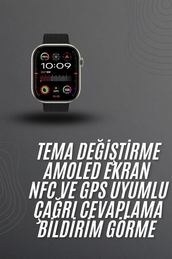 Akıllı saat 2.02 inch Nabız Ölçer Arama Konuşma Müzik Dinleme