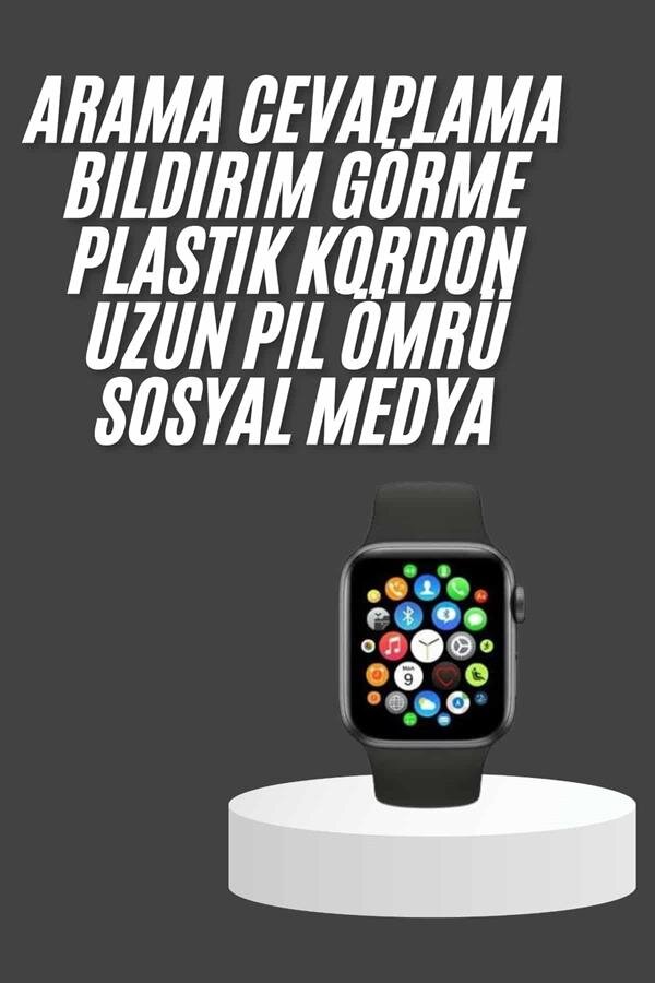 Akıllı Saat Çok Fonksiyonlu Uyku Takibi Adımsayar Nabız Ölçer Arama Cevaplayan