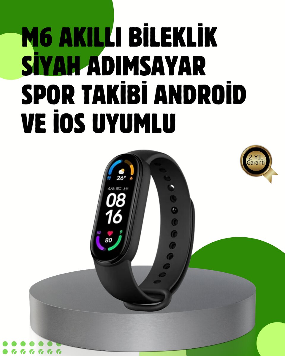 Bluetooth 5.0 Akıllı Bileklik – Kalp Uyku ve Aktivite Takibi