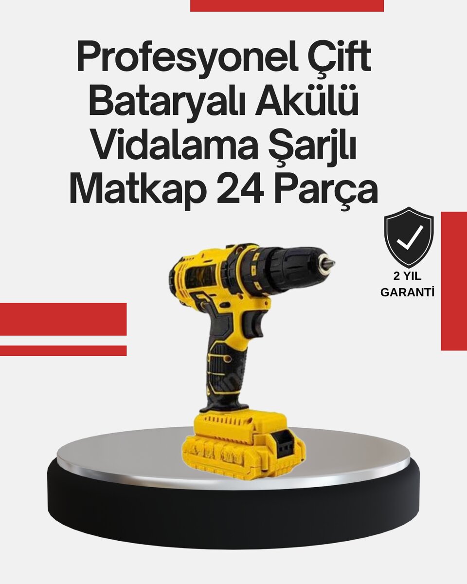 Ergonomik Tasarımlı 12V Matkap | 2 Vitesli LED Aydınlatmalı ve Dayanıklı