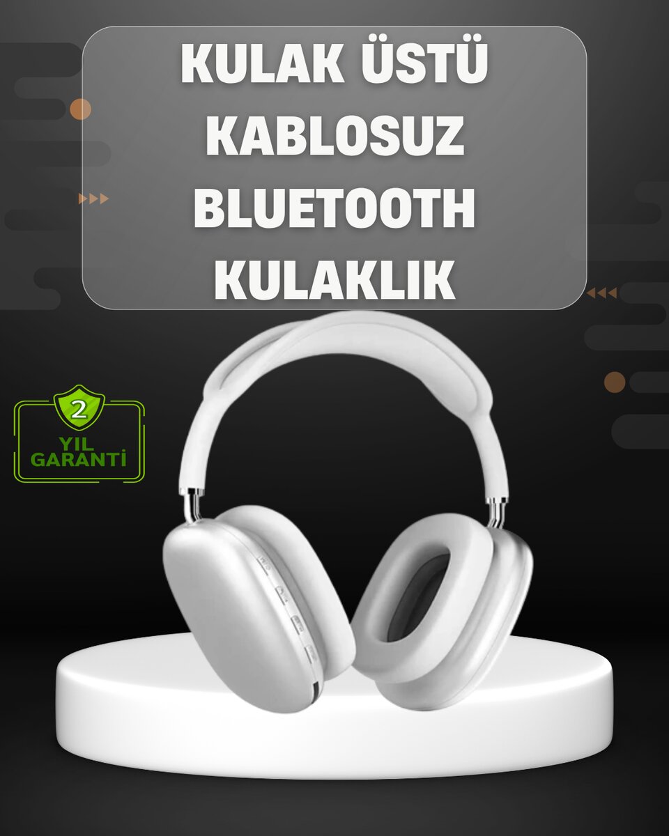 Katlanabilir Bluetooth V5.0 Kablosuz Kulaklık | 400 mAh Gürültü Azaltma