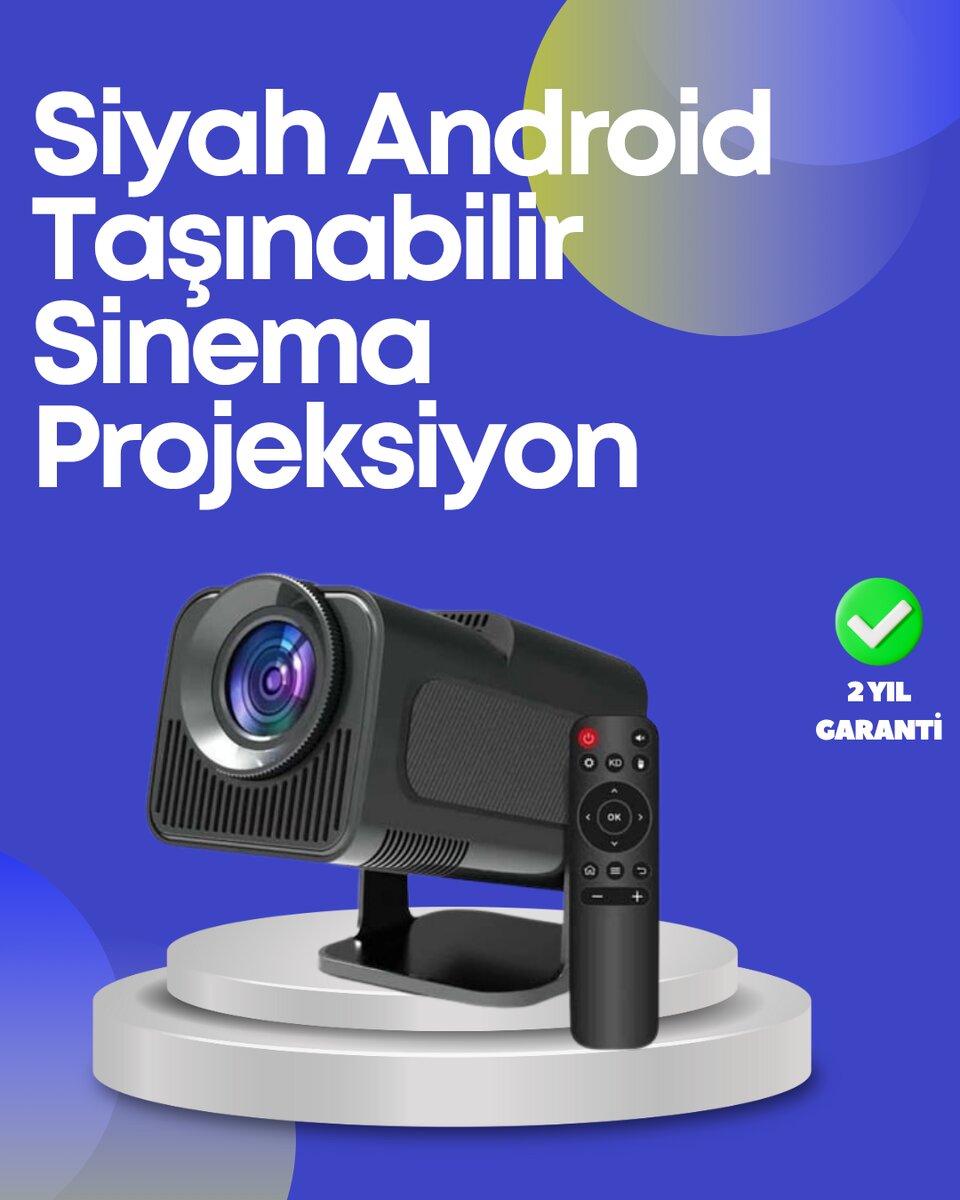 HDMI USB ve Kulaklık Girişli Çoklu Bağlantı Seçenekli Projektör