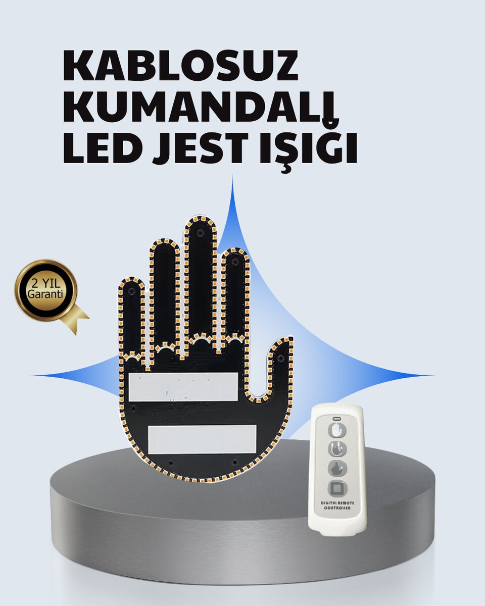 Uzaktan Kumandalı Çok Fonksiyonlu Araç Led Işığı