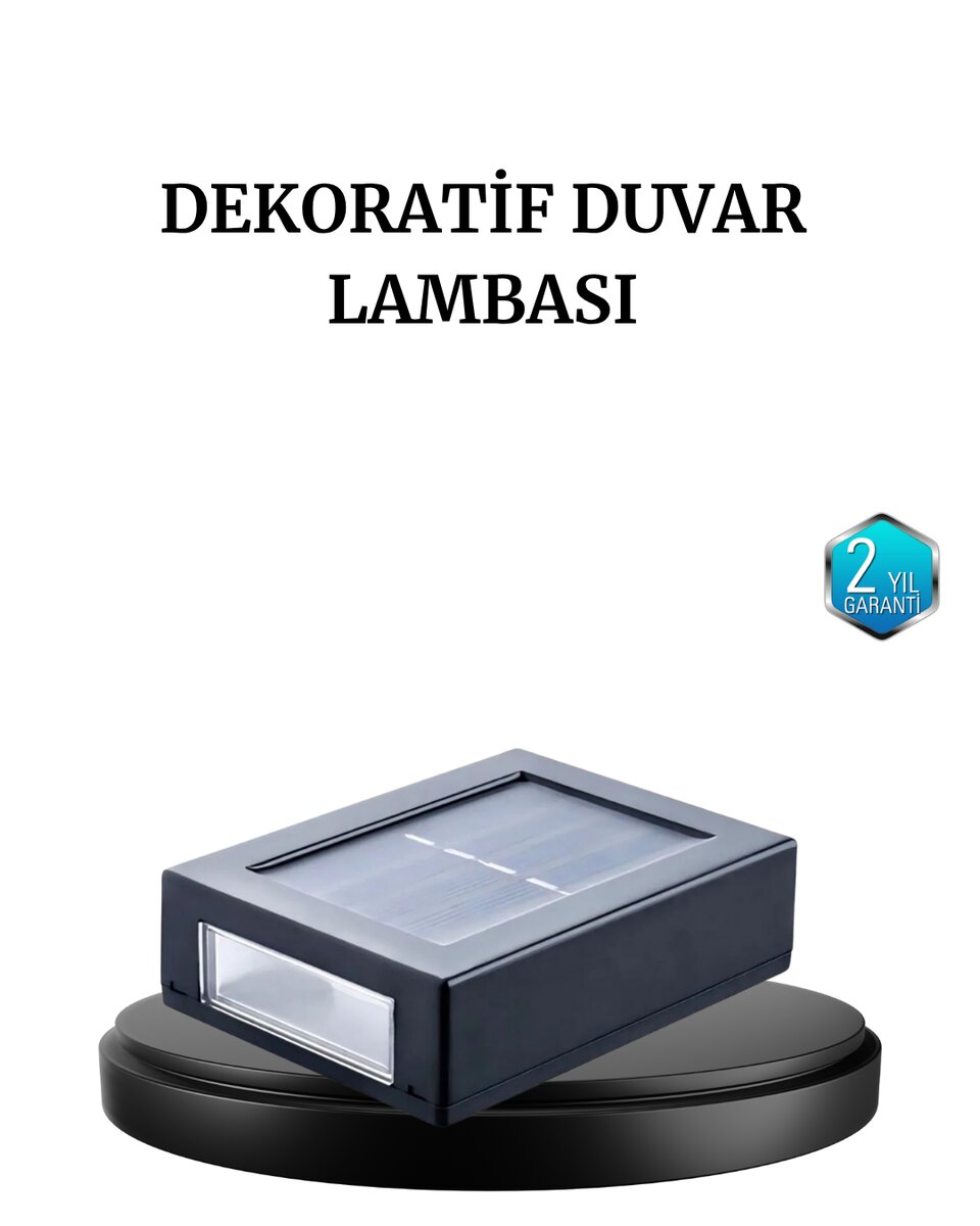 6 LED Güneş Enerjili Sensörlü Lamba – Akıllı Işık Sensörlü Enerji Tasarruflu Bahçe Aydınlatma