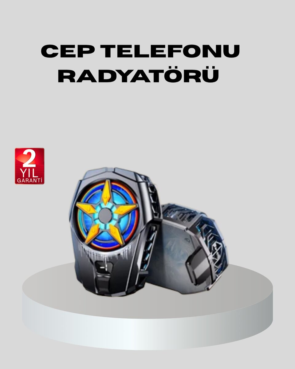 Telefon Soğutucu Radyatör Type-C Bağlantılı 2 Kademeli Dijital Kontrollü