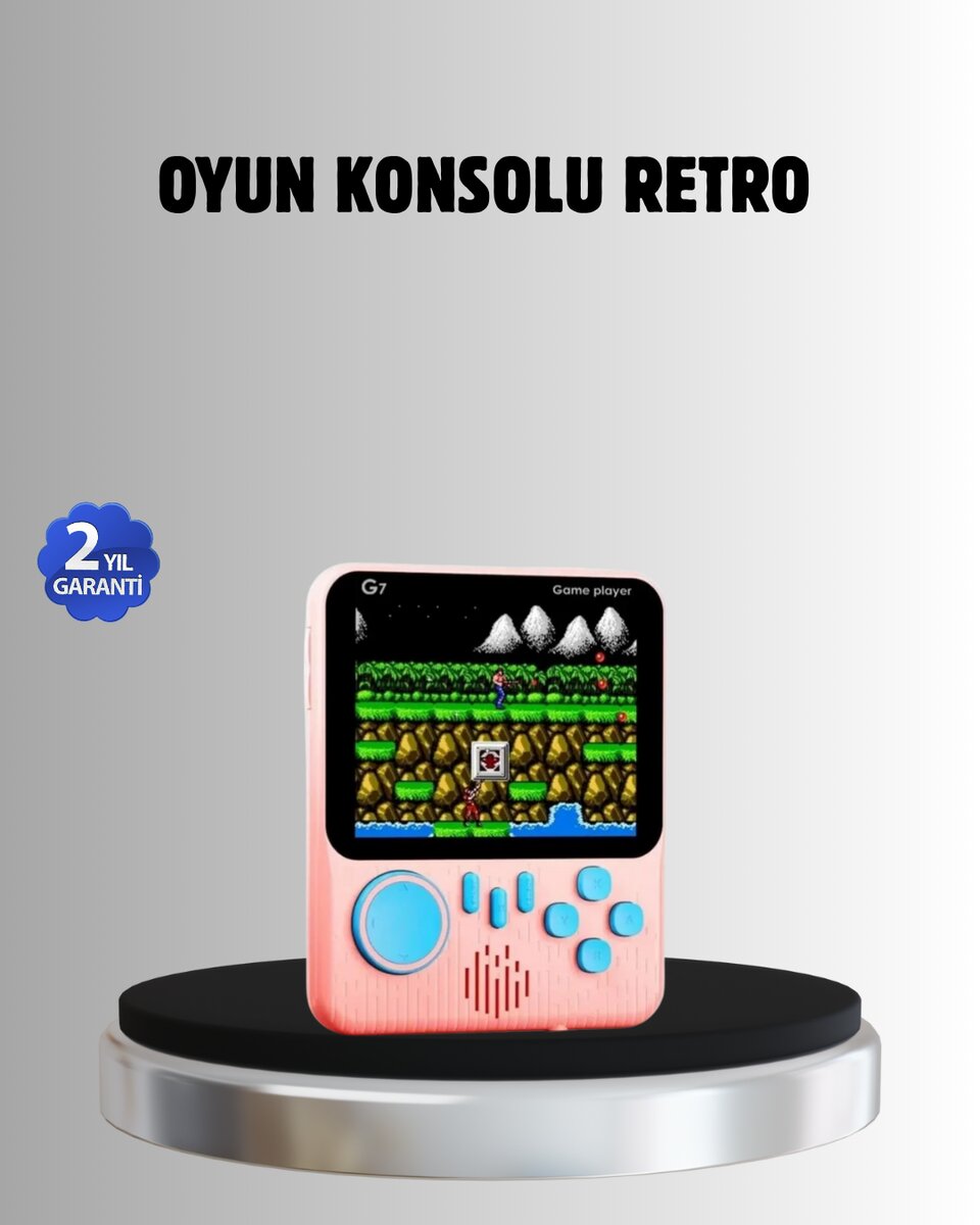 Retro Oyun Konsolu – 3.5 İnç Ekran 666 Klasik Oyun TV Bağlantılı
