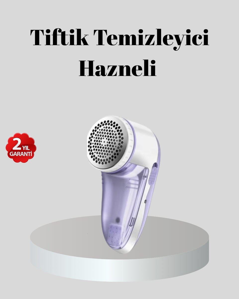 Şarjlı Tiftik Temizleyici – Çıkarılabilir Hazneli Anti-Statik Fırçalı USB Şarjlı