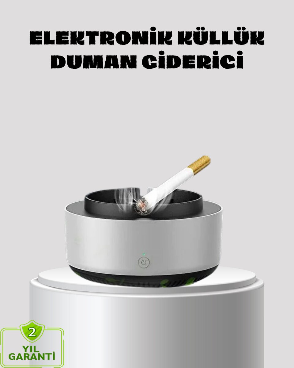 Küllük ve Hava Temizleyici 2’si 1 Arada – Sigara Kokusu Giderici Araba ve Ofis İçin