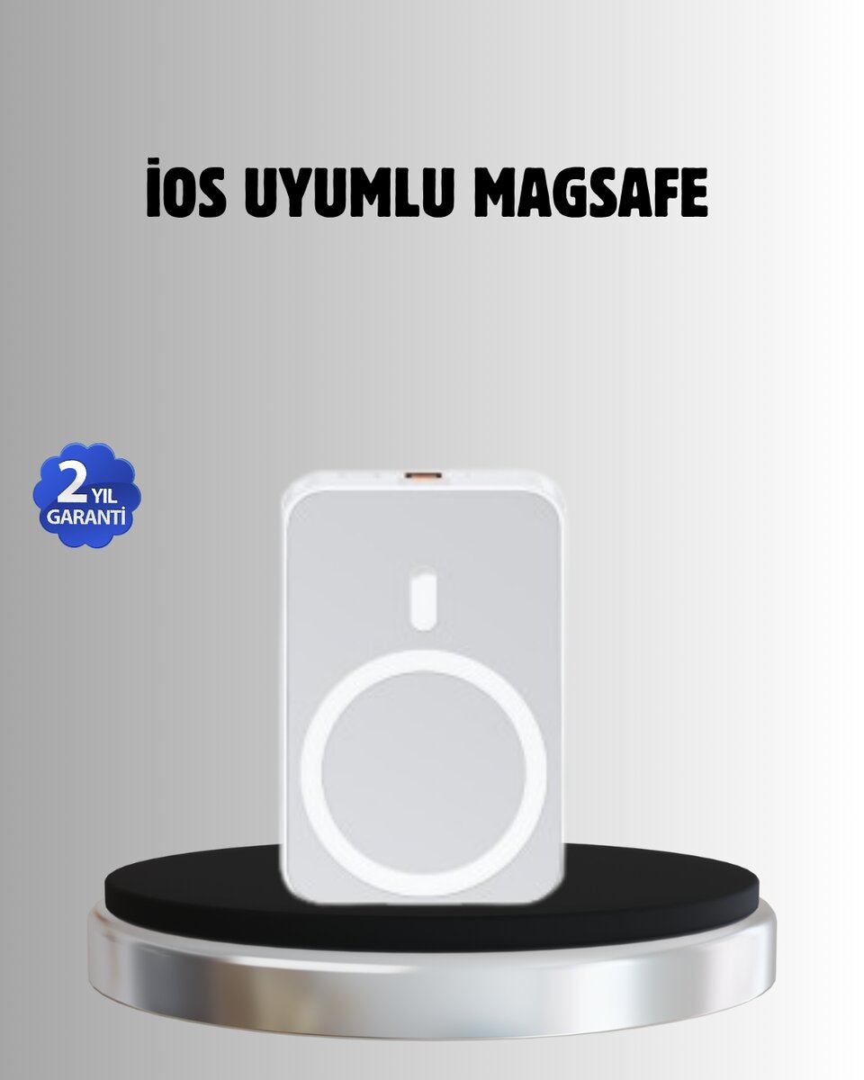 MagSafe Battery Pack – Kablosuz Hızlı Şarj Kompakt ve Taşınabilir Güç Bankası