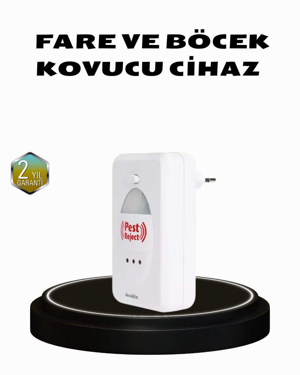 Ultrasonik Böcek ve Fare Kovucu – Doğa Dostu Sessiz ve Etkili Savunma