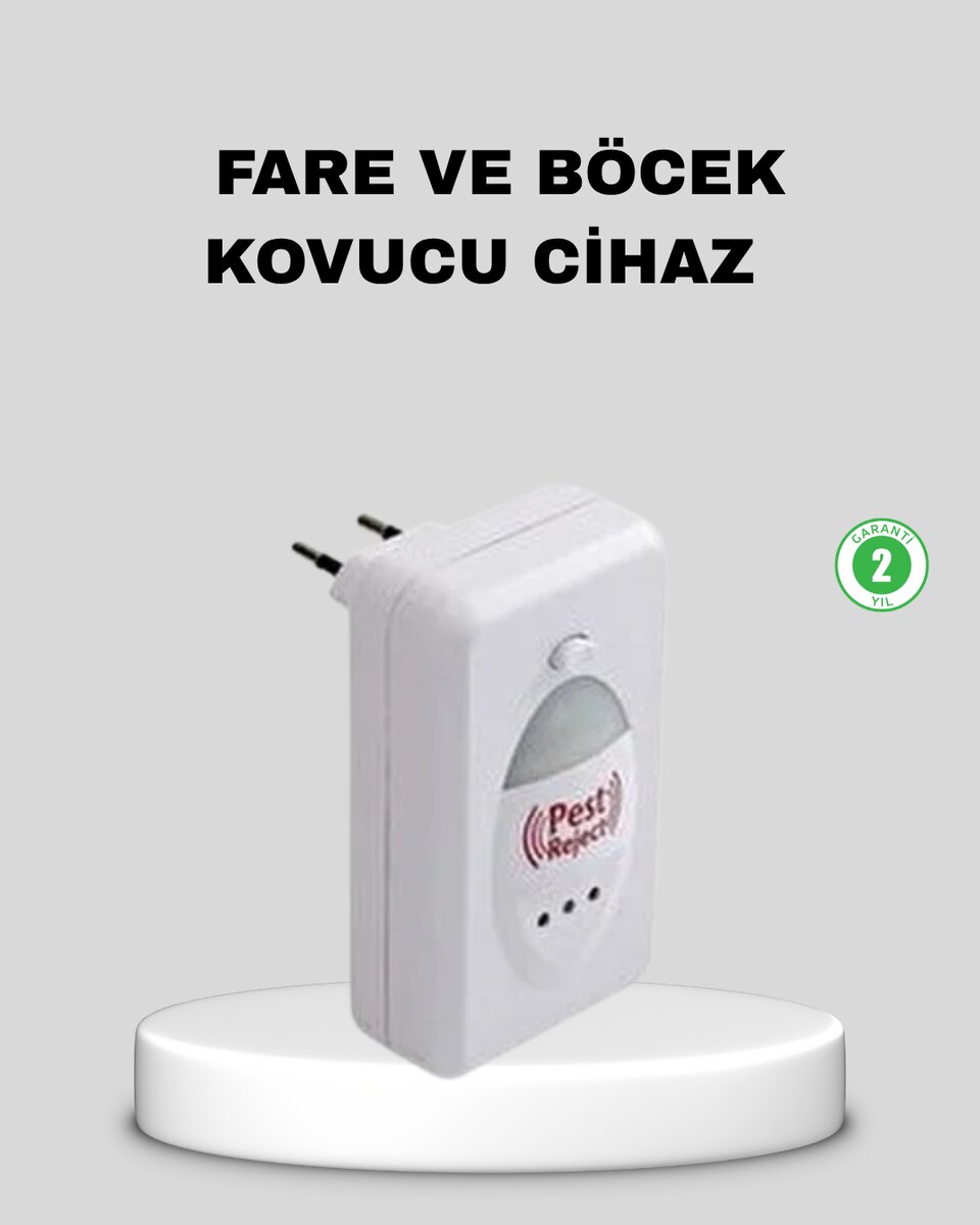 Ultrasonik Haşere Kovucu Cihaz – Sessiz Kimyasalsız ve Etkili Koruma