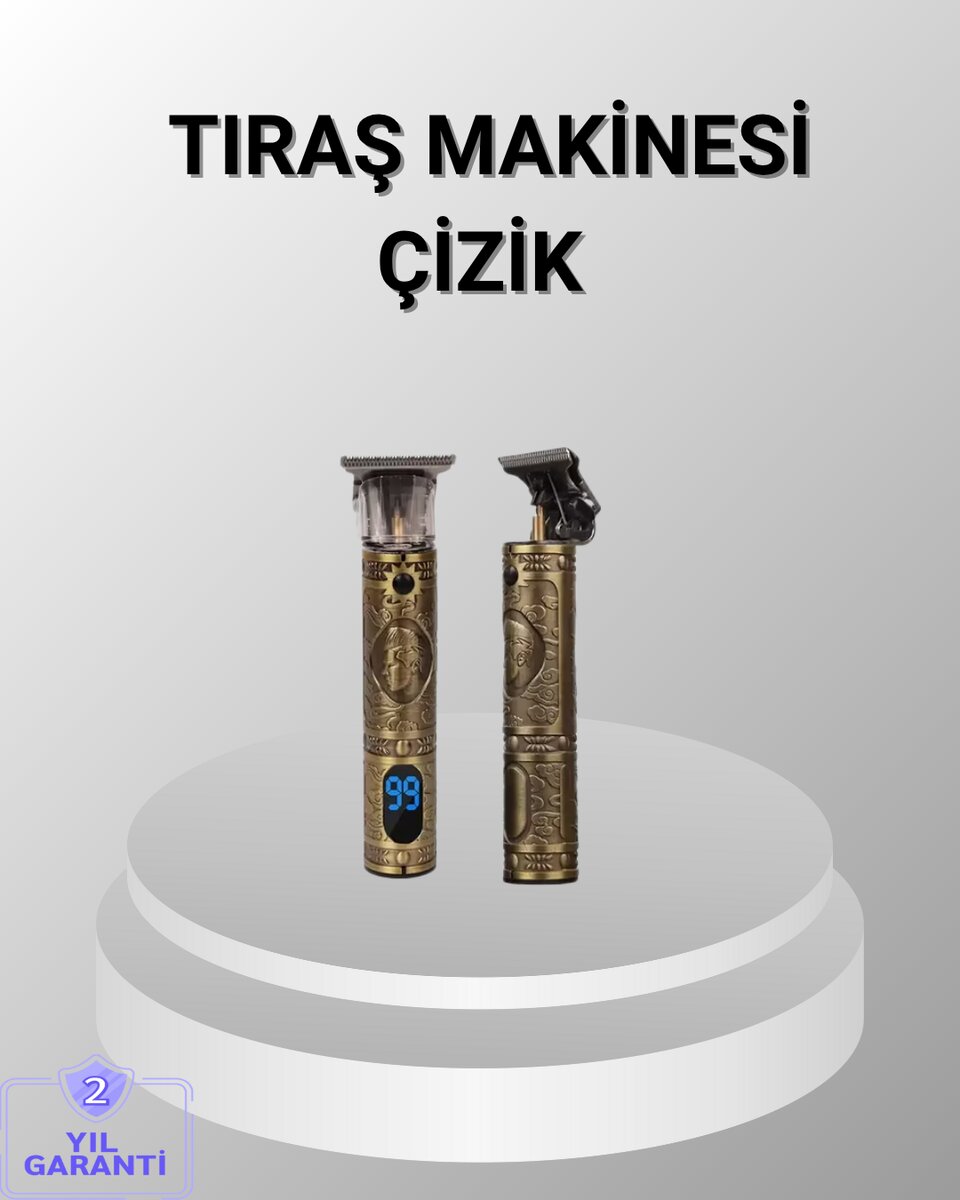 Şarjlı Kablosuz Tıraş Makinesi – 1800 mAh Batarya Uzun Pil Ömrü Profesyonel Sessiz Motor