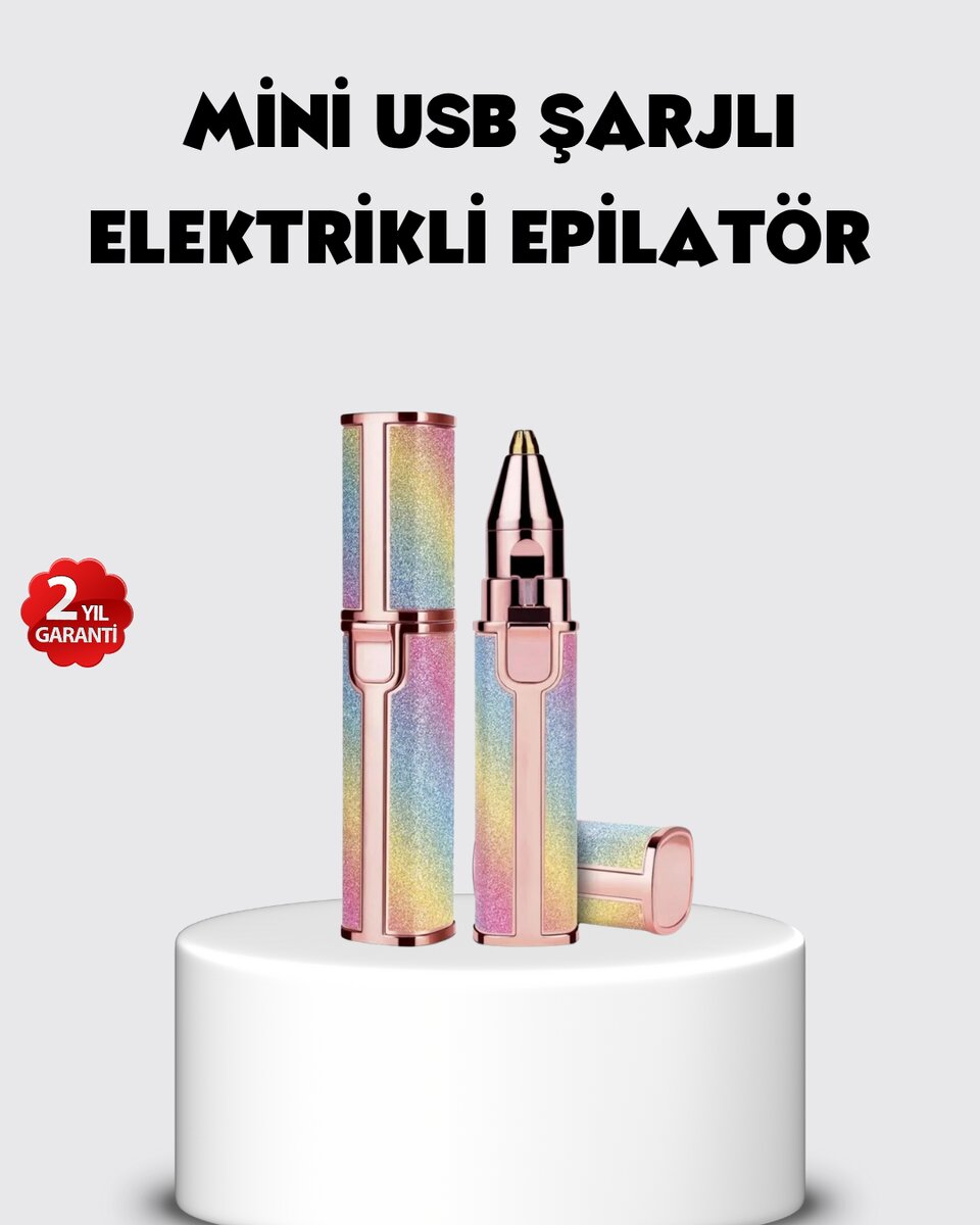 USB Şarjlı Kaş ve Yüz Tüy Alma Cihazı – Taşınabilir ve Acısız Kullanım